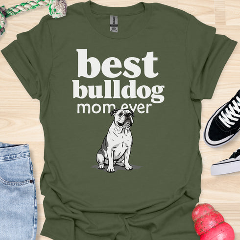 Best bulldog mom ever - V7 - Elegant Pattern T-Shirt